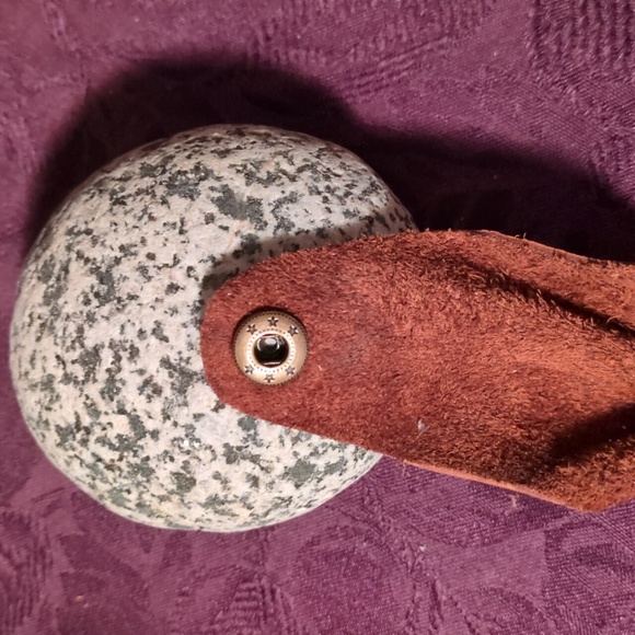 NEW! Handmade Genuine Leather Bow Bracelet #09 Reddish Brown Antique Gold - Picture 4 of 10